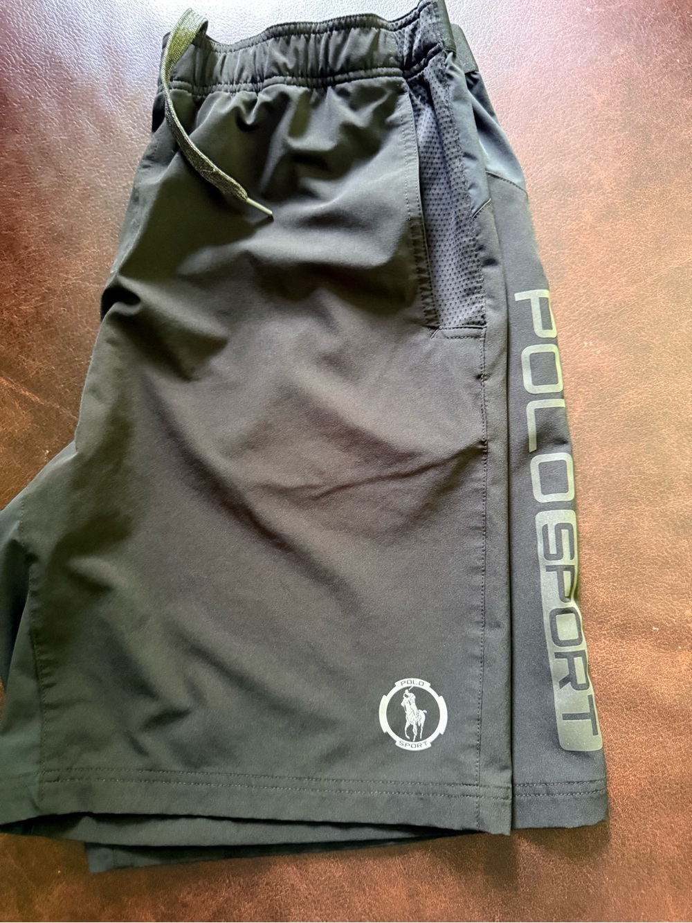 Ralph Lauren Polo Sport Black Athletic Shorts - Picture 3 of 4